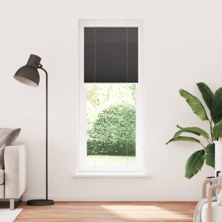 vidaXL Plissee Schwarz 80x200 cm Stoffbreite 79,4 cm Polyester 4015156