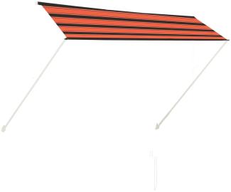 vidaXL Einziehbare Markise 300×150 cm Orange und Braun 145897