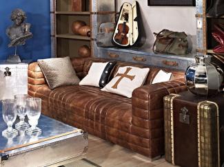 Clubsofa Birsay 2,5-Sitzer "Vintage-Cigar"