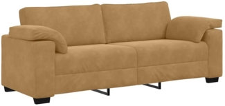 vidaXL 3-Sitzer-Sofa Braun 178 cm Samt 4105284