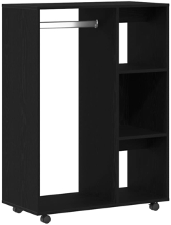 vidaXL Kleiderschrank Schwarz Eichen-Optik 80 x 40 x 110 cm Holzwerkstoff 862068