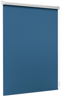 Verdunklungsrollo Standard Thermorollo, Klemmbar, 32,5x100 cm, dunkelblau, jalousiescout, verdunkelnd, ohne Bohren, freihängend, Klemmfix, Standard Thermorollo mit Klemmmontage Vollverdunkeln, energiesparend