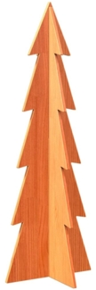 vidaXL Weihnachtsbaum zum Schmücken Wachsbraun 112cm Massivholz Kiefer 858173
