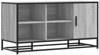 vidaXL Schuhbank Grau Sonoma 100x40x53,5 cm Holzwerkstoff und Metall 849217