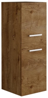 Vente-unique - Badezimmerschrank hängend in Holzoptik - 30 x 30 x 83 cm - MIELA II