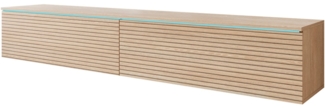 INOSIGN Lowboard LOWBOARD VERA, wahlweise mit oder ohne Beleuchtung, Modernes griffloses TV-Board, 180 cm TV-Schrank, stehend und hängend