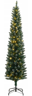 vidaXL Künstlicher Weihnachtsbaum Schlank 150 LEDs 150 cm 3315759