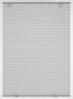 GARDINIA Solo Dachfenster-Plissee ohne Bohren, Mit Saugnäpfen, Blickdichtes Falt-Rollo, Inkl. aller Montage-Teile, 47,3x100 cm, Grau