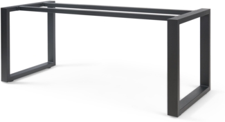 Tischgestell Vestmalu Stahl 120x70x72 cm Schwarz [en. casa]