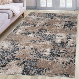 OTTO home Teppich Janory, Marmor-Optik, rechteckig, Höhe: 9 mm, mit besonders weichem Flor, Kurzflor, modernes Design