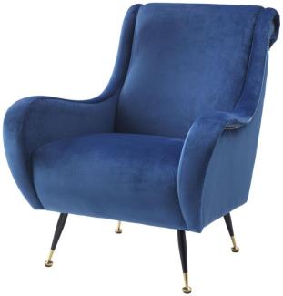 EICHHOLTZ Sessel Giardino blue velvet