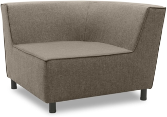 Gartenlounge Ecke Brandie 103 x 77 x 103 mit Outdoorbezug in braun