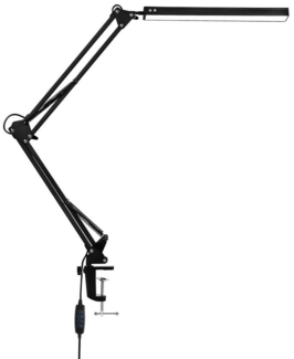 Clanmacy LED Schreibtischlampe LED Schreibtischlampe Tischlampe Büroleuchte Beleuchtung Dimmbar 10W