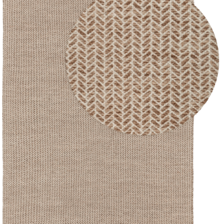 Wollteppich Kim 80 x 120 cm Beige