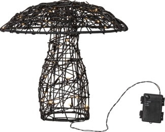 LED Outdoor-Deko Otto Pilz Außenleuchte 80 LEDs schwarz H 34cm