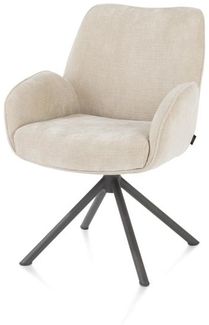 2er Set RILEY Armlehnstuhl weiß