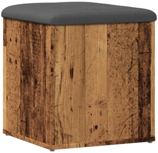 vidaXL Sitzbank mit Stauraum Altholz-Optik 42 x 42 x 45 cm Holzwerkstoff 857613