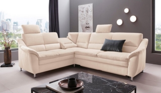 Places of Style Ecksofa Cardoso L-Form, Federkern, wahlweise mit Bett, Schubkasten, teilweise Relaxfunktion