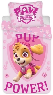 PAW PATROL Bettwäsche Paw Patrol Pup Power Kinderbettwäsche-Set 100×135cm,40×60 cm, 100% Baumwolle