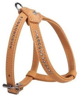 Karlie Hunde-Geschirr Karlie Buffalo Strass Geschirr - Hellbraun Brustumfang: 20-27 cm