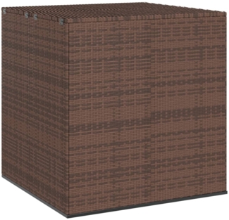 vidaXL Garten-Kissenbox PE Rattan 100x97,5x104 cm Braun 317227