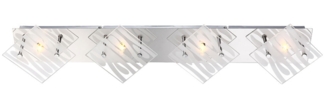 Elegante Deckenleuchte mit Glas und Chrom CARAT