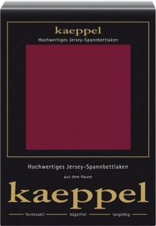 Kaeppel Spannbettlaken Single Jersey Mako Elasthan, Jersey-Elasthan, Gummizug: rundum, (1 Stück), aus 97% Baumwolle und 3% Elasthan