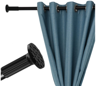 NUODWELL Klemmstange Gardinenstange ohne Bohren, Edelstahl Teleskopstange Kleiderstange