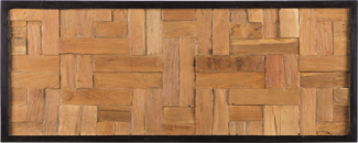 Wandobjekt TOLUCA Teakholz 40 cm Braun