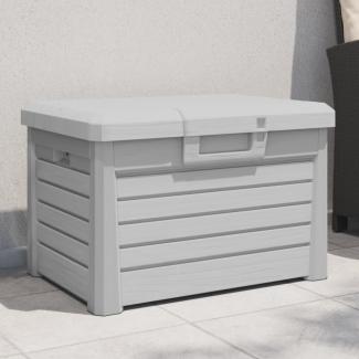 vidaXL Outdoor-Kissenbox Grau 73x50,5x46,5 cm Polypropylen 366601