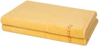 Möve for frottana Pearl 2 tlg. Frottier-Set - 2 X Saunatuch (80 X 200cm) - 500 g/m² - Maize