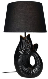 Giftcompany Tischleuchte Monsieur Carafon Fisch Lampe L schwarz 52cm