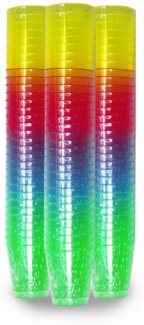 Close Up Tasse Schnapsglas Shotglas Set aus PP 160 Stück 4-farbig sortiert, Polypropylen