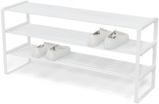 Spinder REX SR 2 Schuhregal Stahl, Skandinavisch, Weiß, 16 Paar