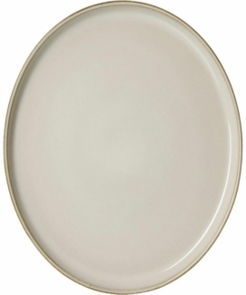 Ritzenhoff & Breker Servierplatte Olivia oval Beige 29.5 x 25 cm, Steingut