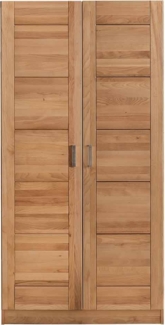 Kleiderschrank Timber / Tollow , Holz , Holzfarben , 102 x 205 x 60 cm
