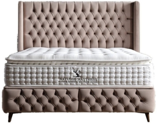 Villa Möbel Boxspringbett Daisy (Bett), XXL-Bettkasten mit Gasdruckfedern  mühelos & geräumig