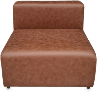 Sofa-Modul Suldal Sitzelement Wildlederimitat Hellbraun [en. casa]