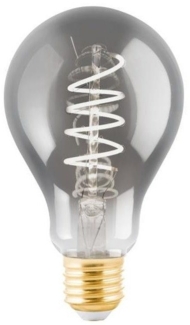 Eglo 110084 LED Filament Leuchtmittel E27 Decorative Spirale schwarz-transparent L:13cm Ø:7. 5cm dimmbar 2000K