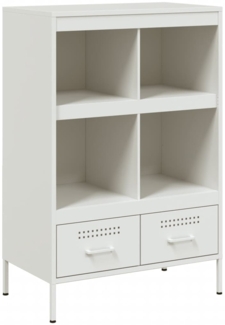 vidaXL Highboard Weiß 68x39x101,5 cm Stahl 843107