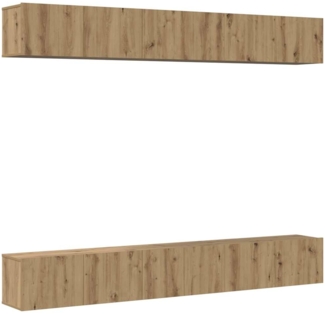 vidaXL TV-Schrank-Set Wandmontiert 6 pcs Artisan-Eiche 80 x 30 x 30 cm 3393476