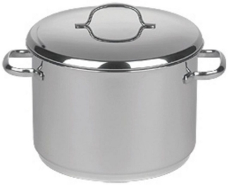 Riess Kochtopf Riess Topf Cristall mit Deckel hoch Ø24cm 7,3 Liter Edelstahl, (Stück, 1-tlg, Kochtopf), Kochtopf, Bratentopf