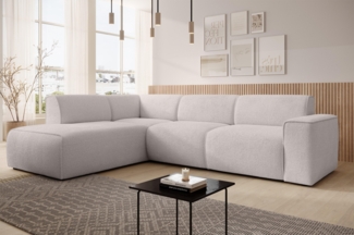 AX LIVING Couch Sofa L Form Didim L Creme – 292 cm, stilvoll & bequem L