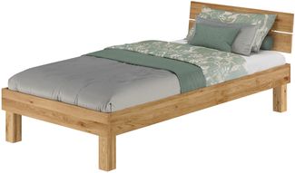 Massivholzbett Einzelbett Doppelbett Eiche geölt Liegeflächengröße wählbar V-60.88-220