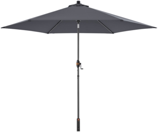 Doppler myZone Sonnenschirm / Mittelmastschirm "Auto Tilt 305", anthrazit, Ø 305 cm