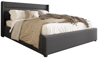 Sweiko Polsterbett (160*200cm), Doppelbett mit Kopfteil und Lattenrost, Stauraumbett, mit Matratze