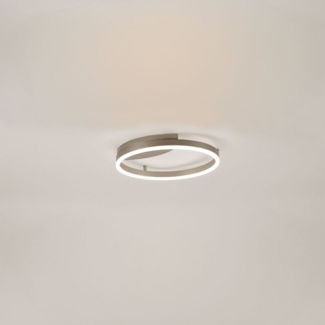 s.luce LED Ring Wandlampe & Deckenleuchte Dimmbar modern rund Aluminium Ø 40cm