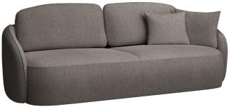 Selsey 'Savoy' 3-Sitzer Sofa mit Schlaffunktion und Chenille-Bezug, hellbraun, ca. 96 x 254 x 105 cm