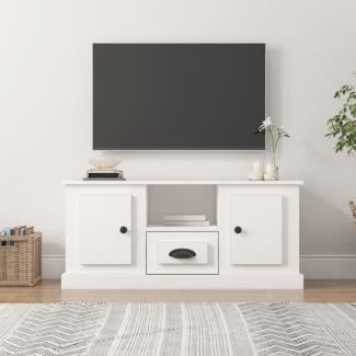 vidaXL TV-Schrank Weiß 100x35,5x45 cm Holzwerkstoff 816456