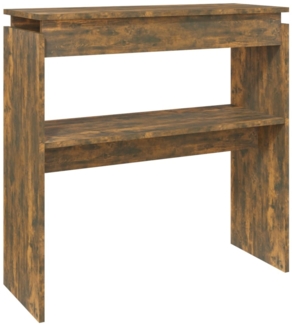 vidaXL Konsolentisch Räuchereiche 80x30x80 cm Holzwerkstoff 815216